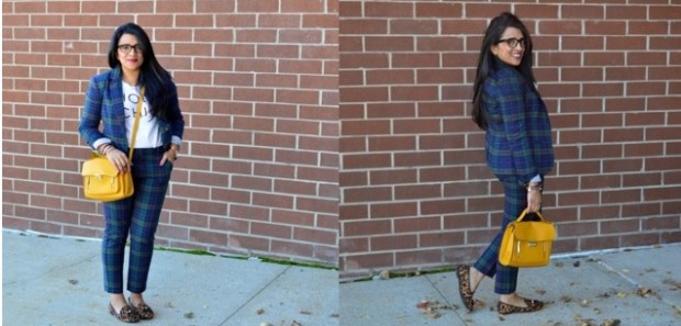 bct target plaid blazer