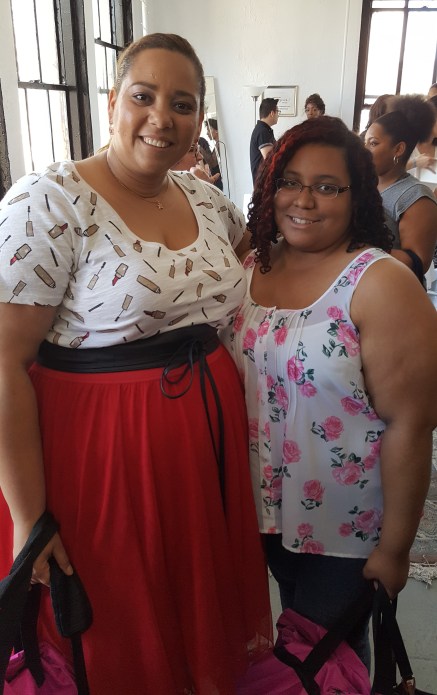 Farrah of Estrella Fashion Report and I. 